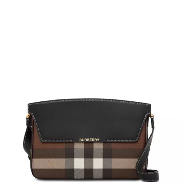 Burberry Handbags - Burberry Catherine Leather & Check Shoulder Bag